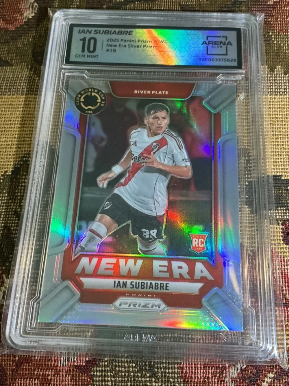 2025 Panini Prizm FIFA Club World Cup Silver Ian Subiabre New Era #19 Arena 10